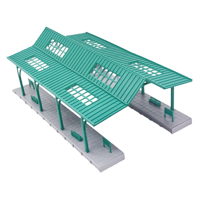 Outland Models Miniatures Classic Passenger Platform - side 1:87 HO Scale