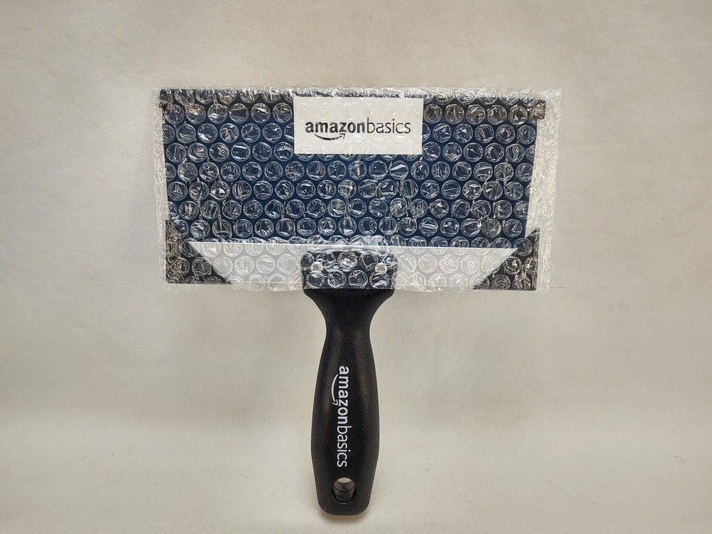 Amazon Basics 8" Blue Steel Tape Knife, with Solid Handle and Soft Grip