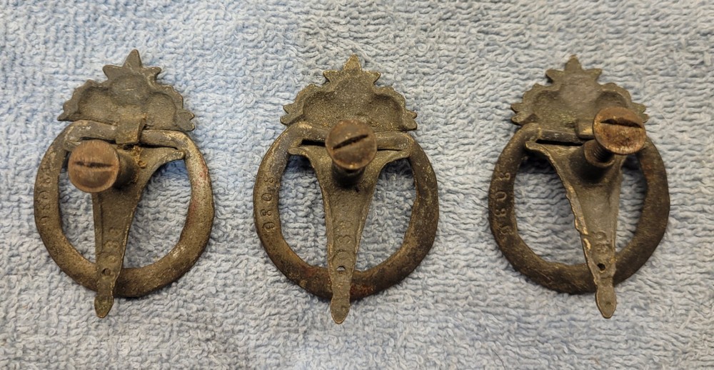 Antique Drawer Pulls - Set Of 3