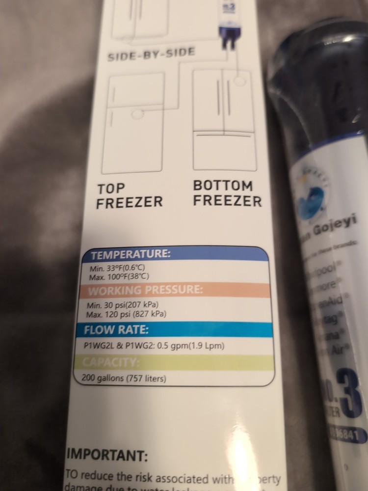 4396841 Replacement Refrigerator Water Filter For Whirlpool Kitchenaid