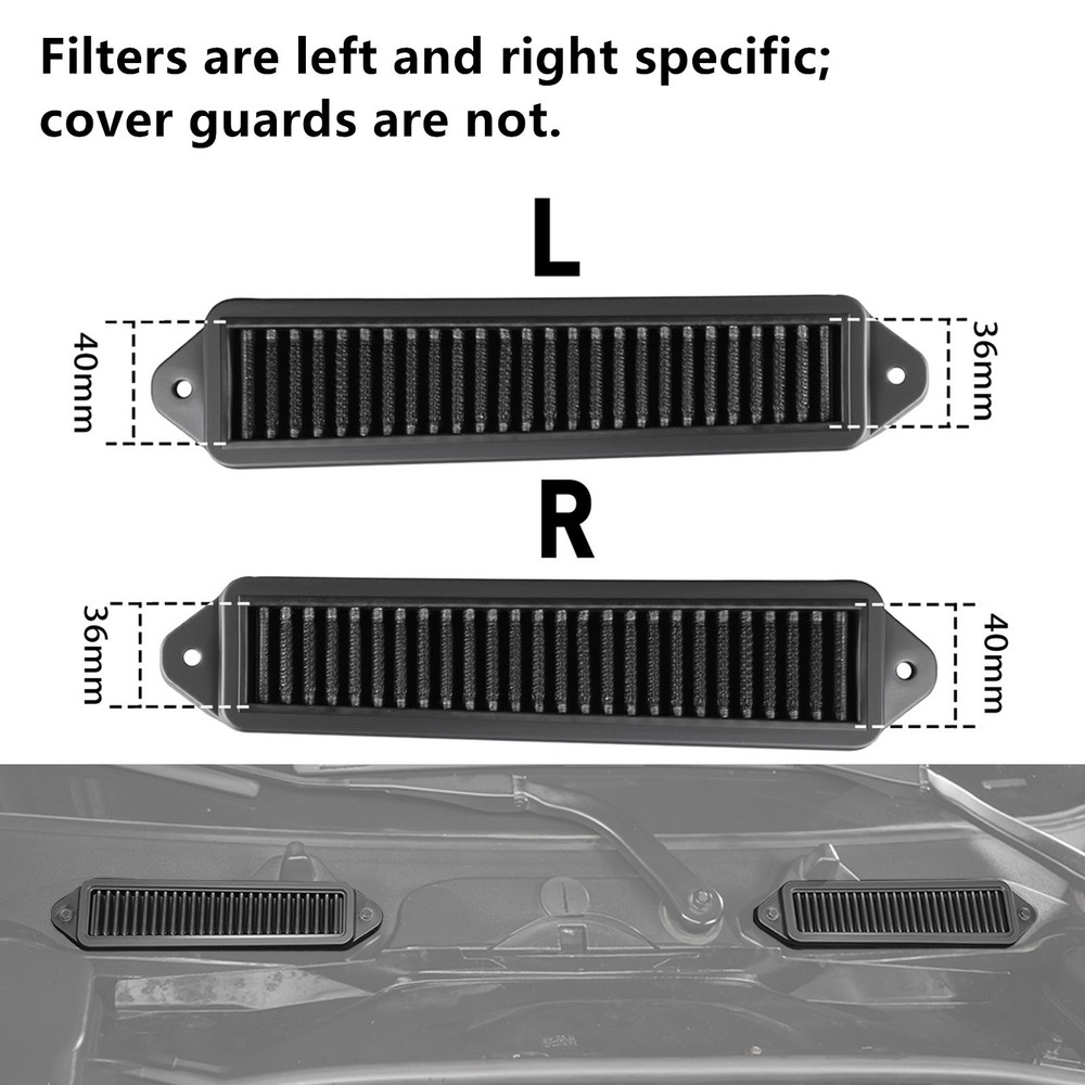 BEVINSEE Cabin Air Cowl Filter & Harness Mount Bracket For BMW E90 E91 E92 E93