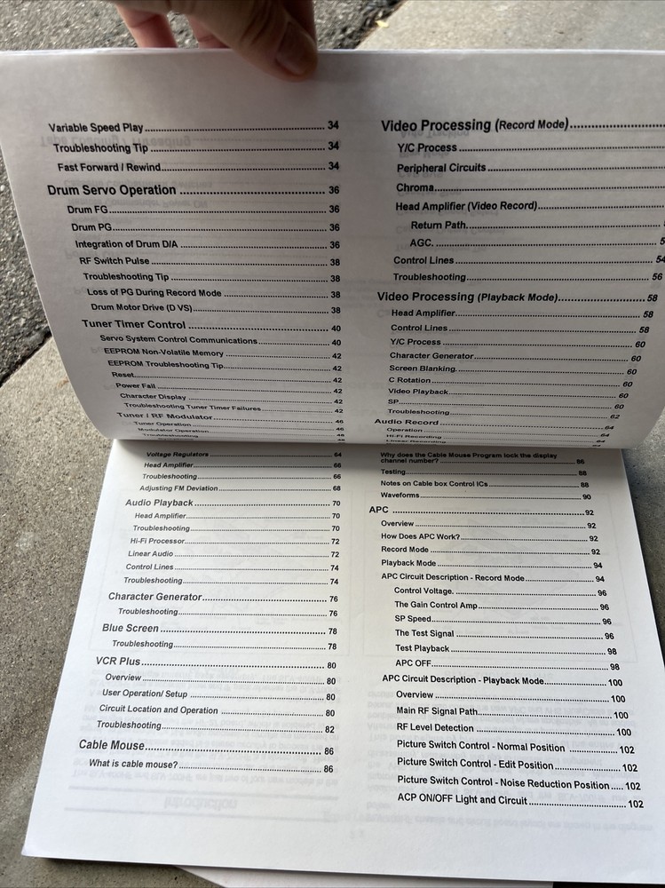 Vintage Sony Training Manuals: VHS-03 Lab