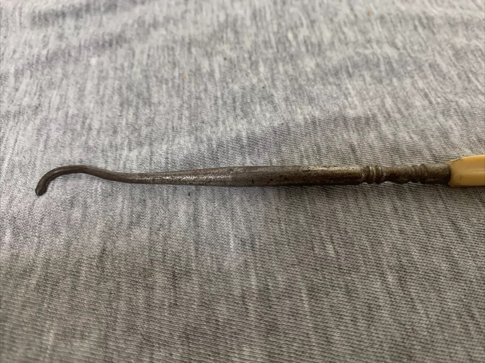 Antique Art Deco Celluloid Button Corset Hook