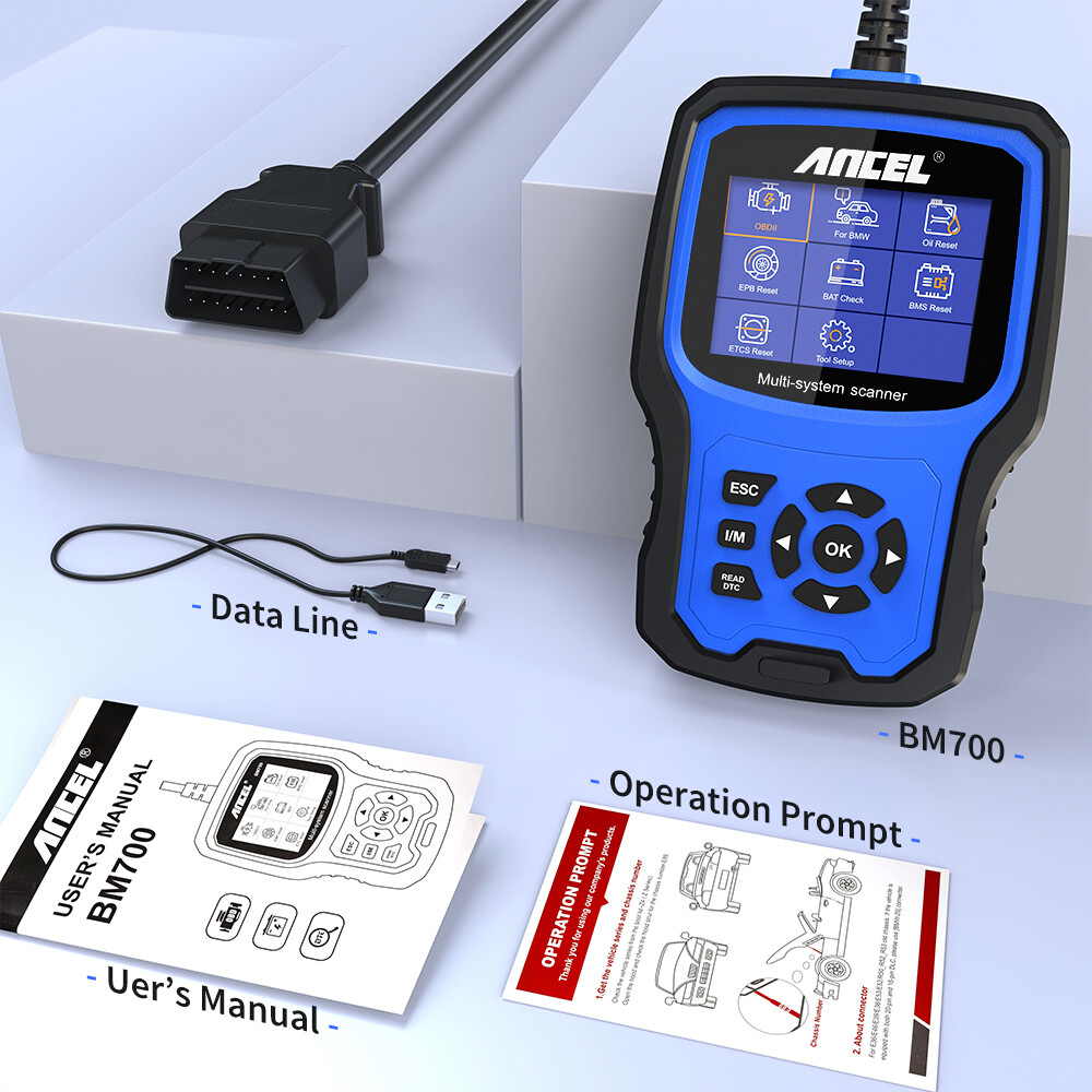 ANCEL BM700 Fit for BMW/Mini/RR OBD2 Scanner Full System Diagnostic Code Reader