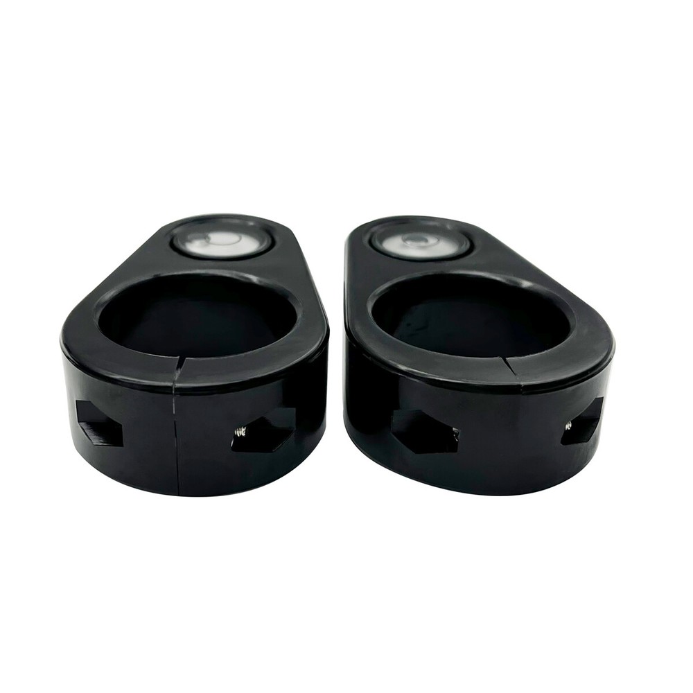 2 PCS VIAL FIT ANY 32MM DIAMETER POLE WITH HOLDER PLASTIC HOUSING BUBBLE