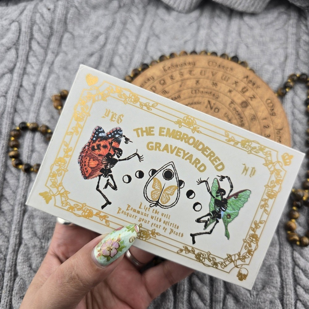 The Embroidered Graveyard 68 Card Oracle Deck With Box USED