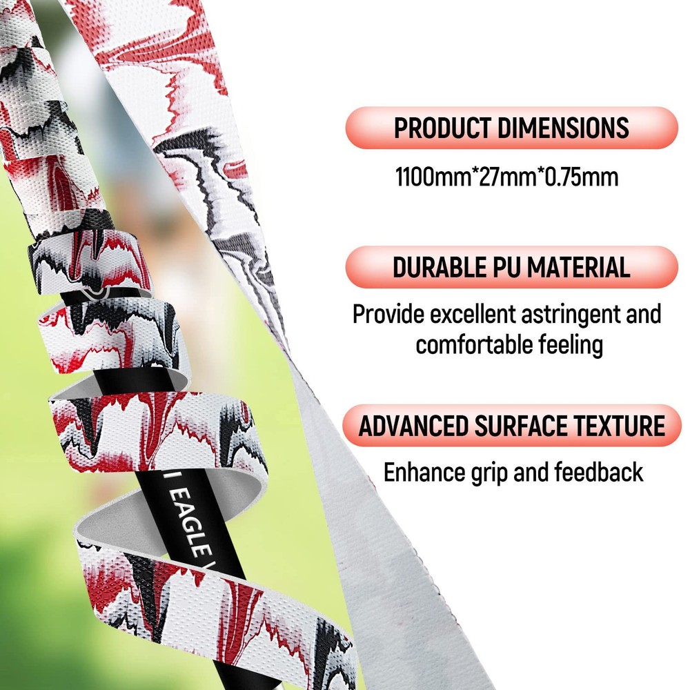 EAGLE WORK Golf Grip Wrapping Tapes, Innovative Regripping White, 3 pack
