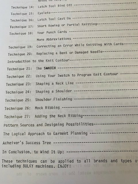 Nicely Knit Primer I for Singer, Studio, Silver Reed