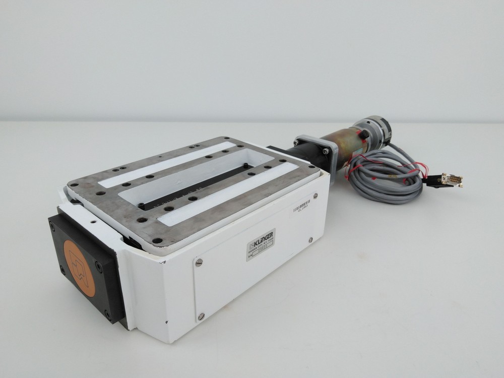 Klinger UZ160, MC 55753 1 10 90 Vertical Translation Stage w/ Motor & Encoder