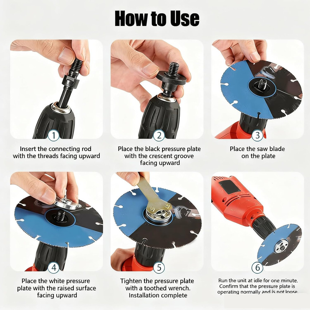 2PCS Angle Grinder Adapter Kit, Drill to Grinder Conversion Connector Set for...