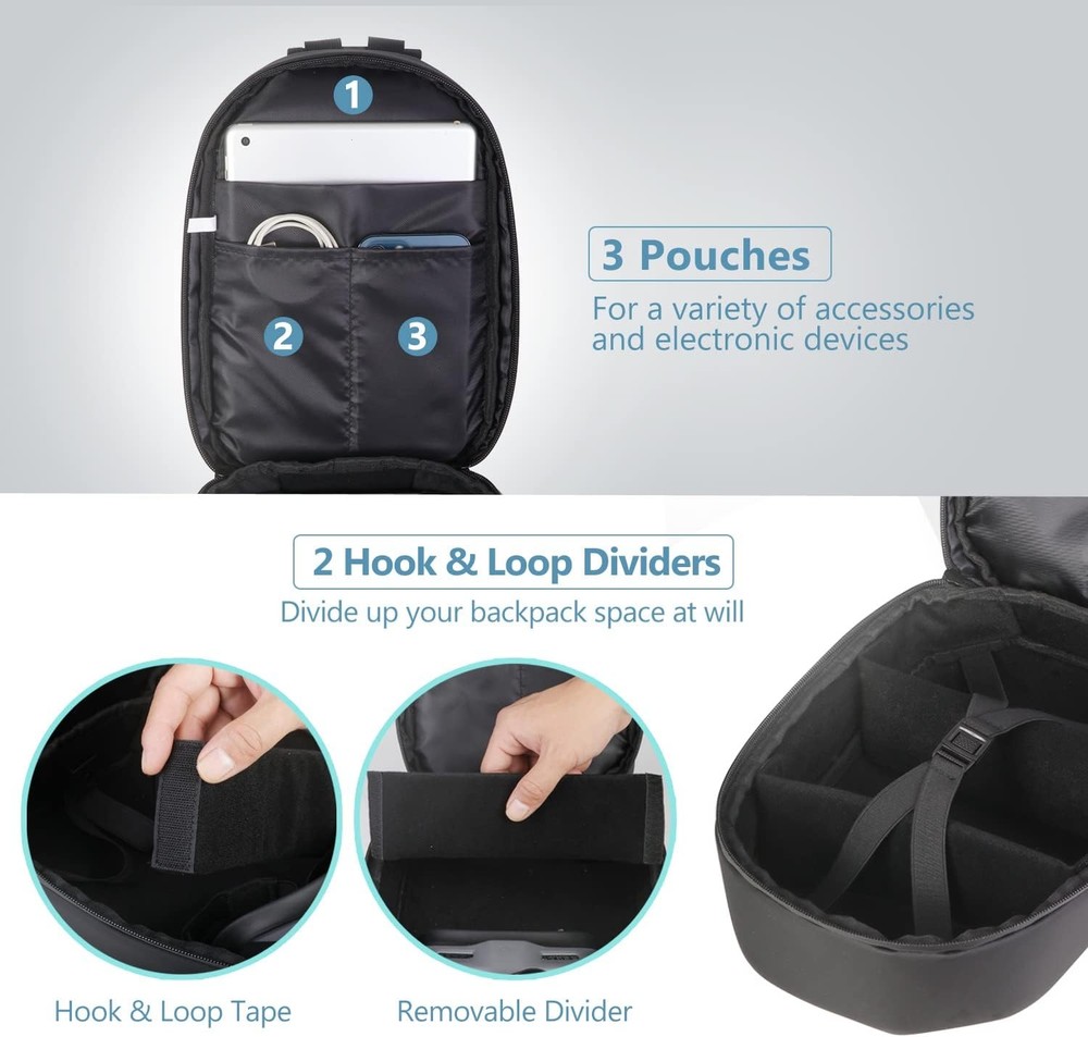 JSVER Carrying Case For DJI Mini Waterproof Shockproof Backpack Case...