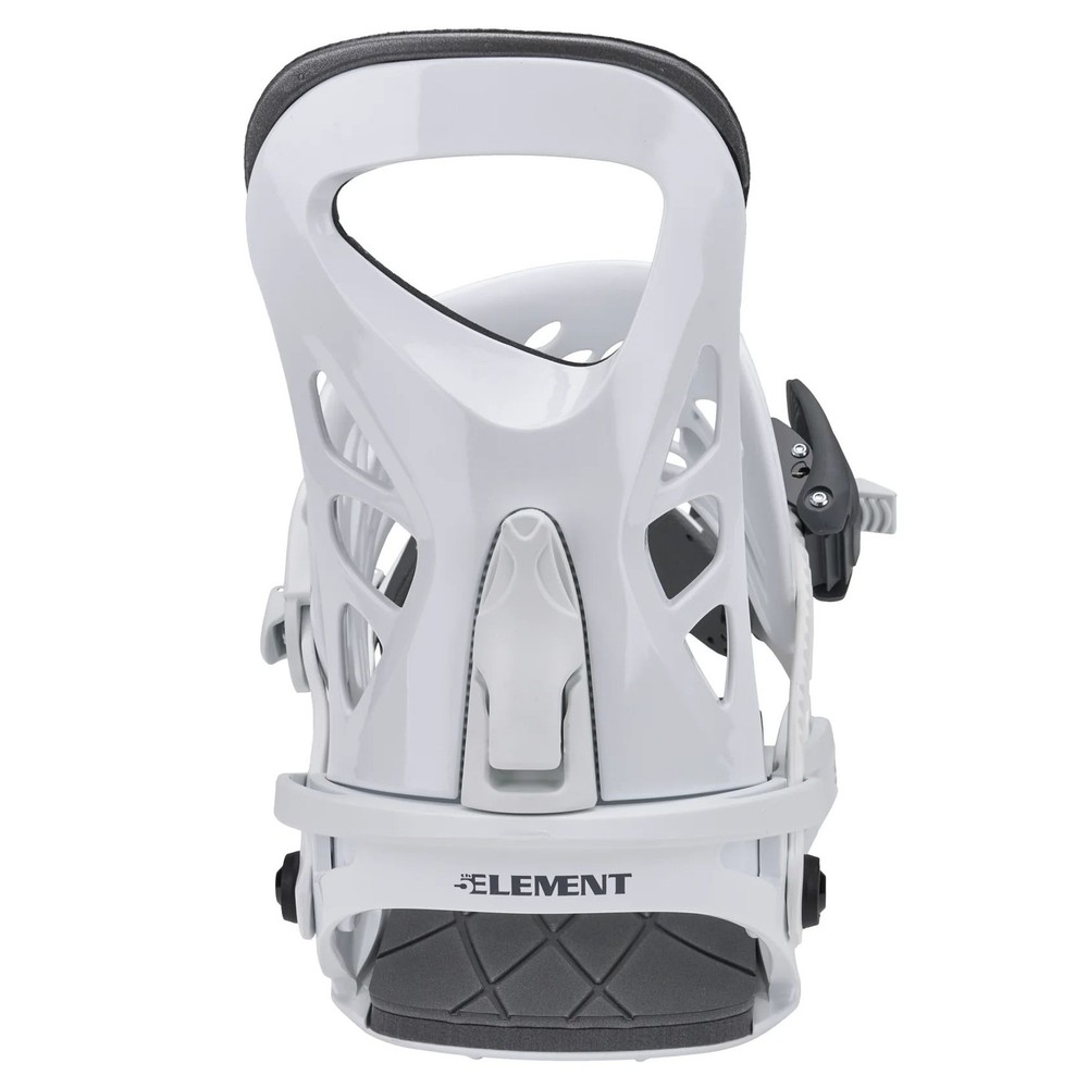 5th Element Covert 2 Men's Snowboard Bindings, White/Gray, Medium/Large MY26