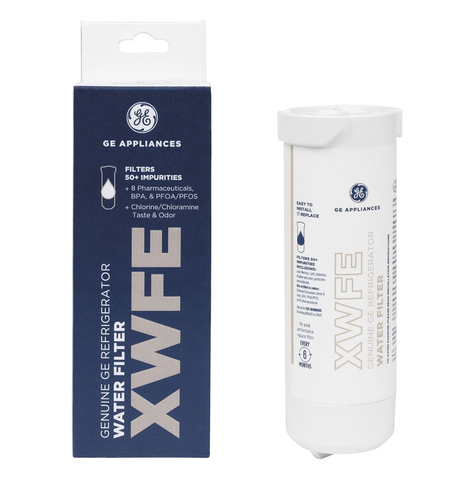 GE XWFE Refrigerator Water Filter, Genuine Replacement Filter