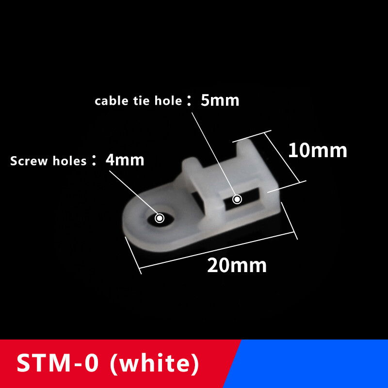 Cable Tie Base Wire Clips Nylon Mounts Saddle Cradle Bases Cable Ties Holder