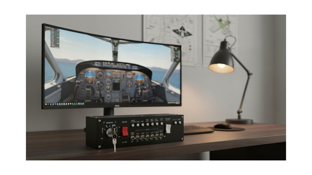 Meza-Ignition Panel for Flight Simulator game MSFS2020, X-Plane for a Home Co...