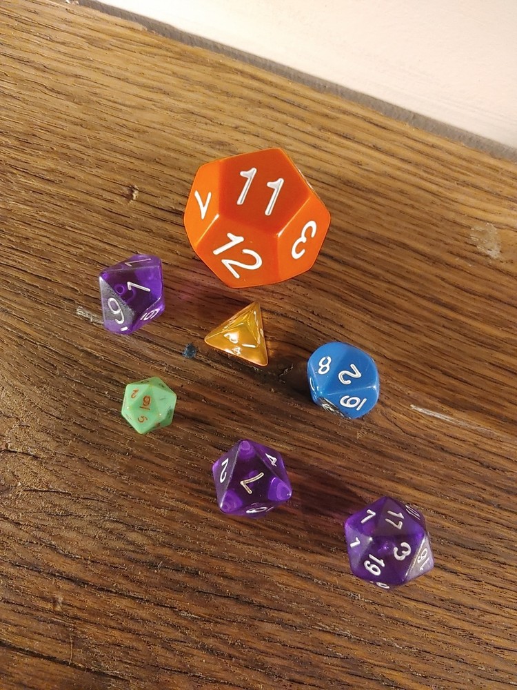 Vintage dungeons and dragons Polyhedral Dice