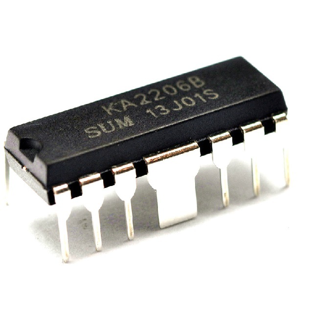 10PCS IC KA2206 KA2206B SUM DIP12 DUAL AUDIO POWER AMP NEW S3
