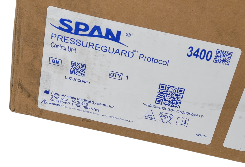 NEW Span America 3400 Pressure Guard Protocol Mattress Control Unit
