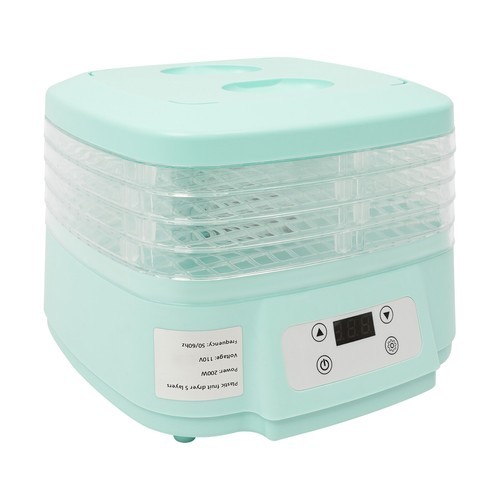 5 Trays Food Dehydrator Machine, Adjustable Timer Fruit Drying Machine