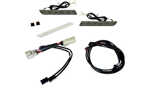 Custom Dynamics LED Fender Reflectors Smoke #CD-TKE-REF-14-S Harley Davidson