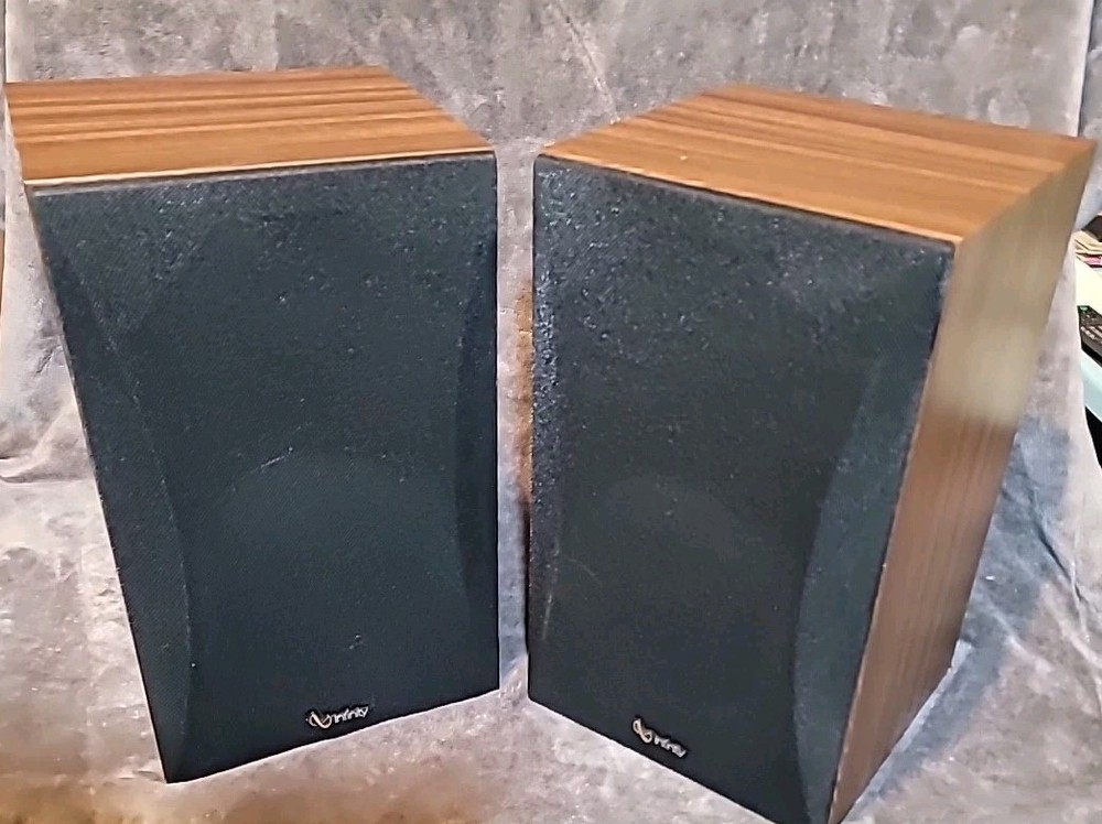Vintage 2 Infinity SM65 Box Speakers Bookshelf Size