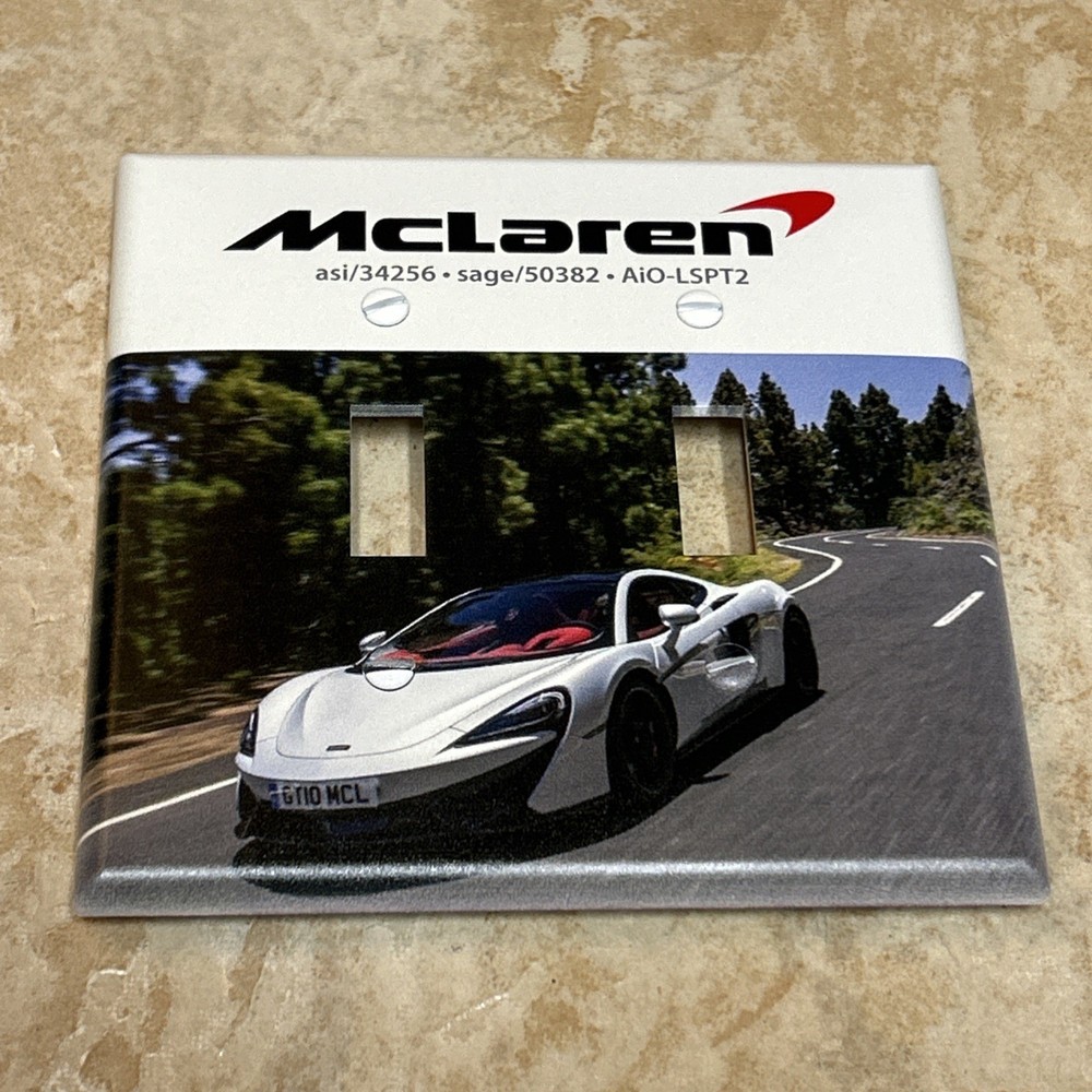 Mclaren Car AiO-LSPT2 Double Dual Light Switch Cover