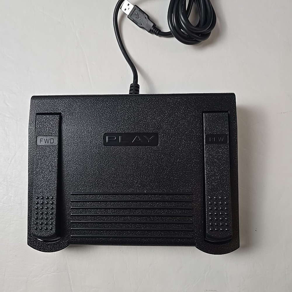 IN-DB9 INDB9 Foot Pedal for Computer 3 Button Programable Tested Working Well