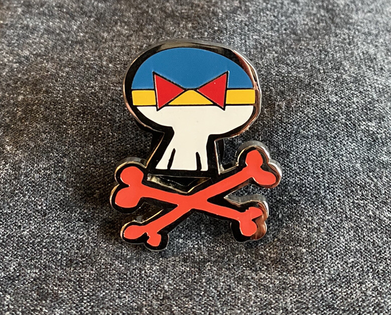 Disney Donald Duck Skull and Crossbones Pin