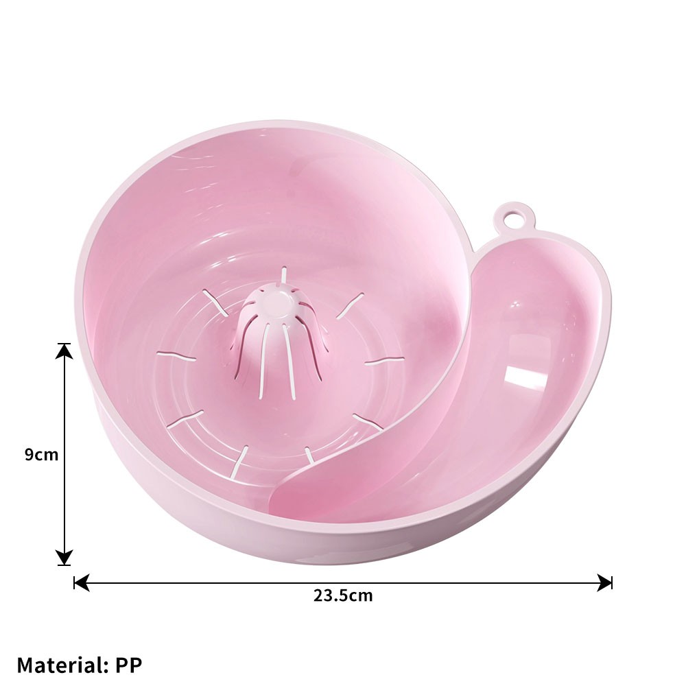 Snail Shape Fruit Drainer Basket Creative Automatic Rotation Clean Vegetable TL