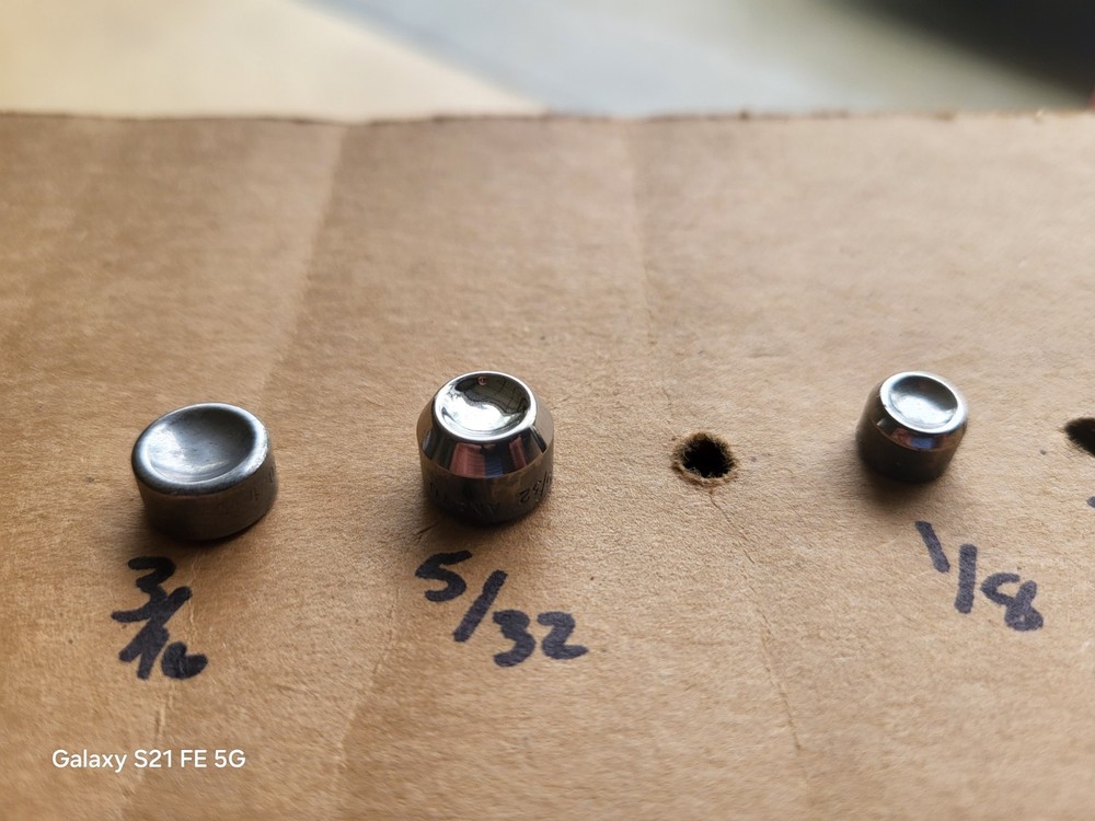 3 PC Rivet squeezer Set button head