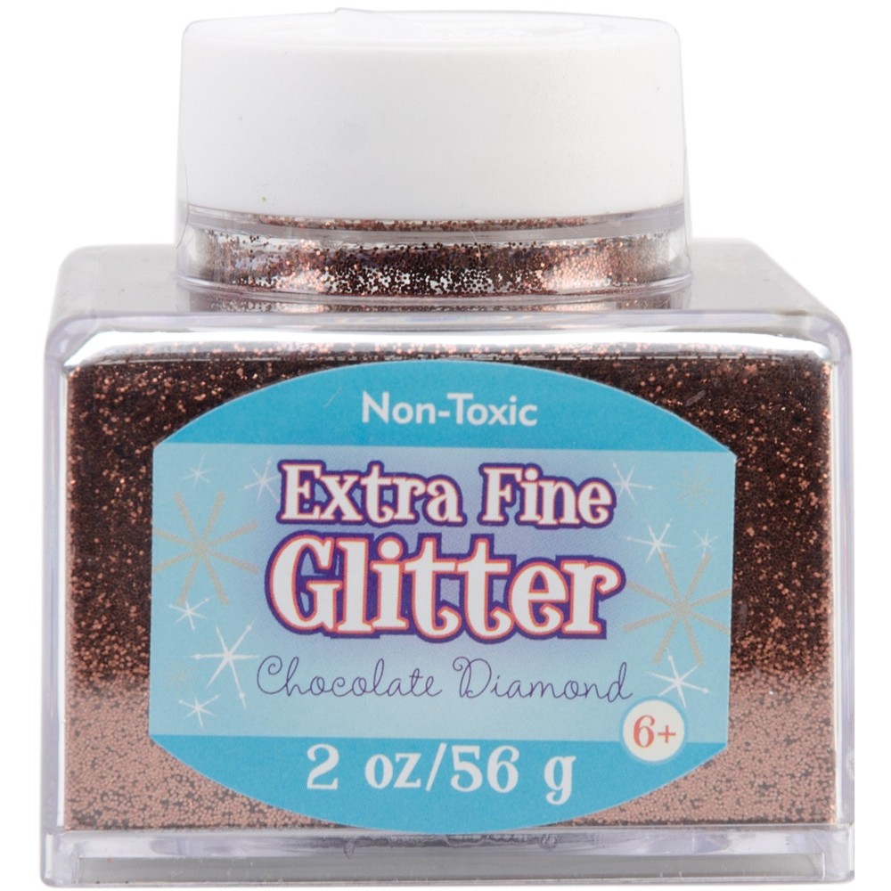 Extra Fine Glitter 2oz Chocolate