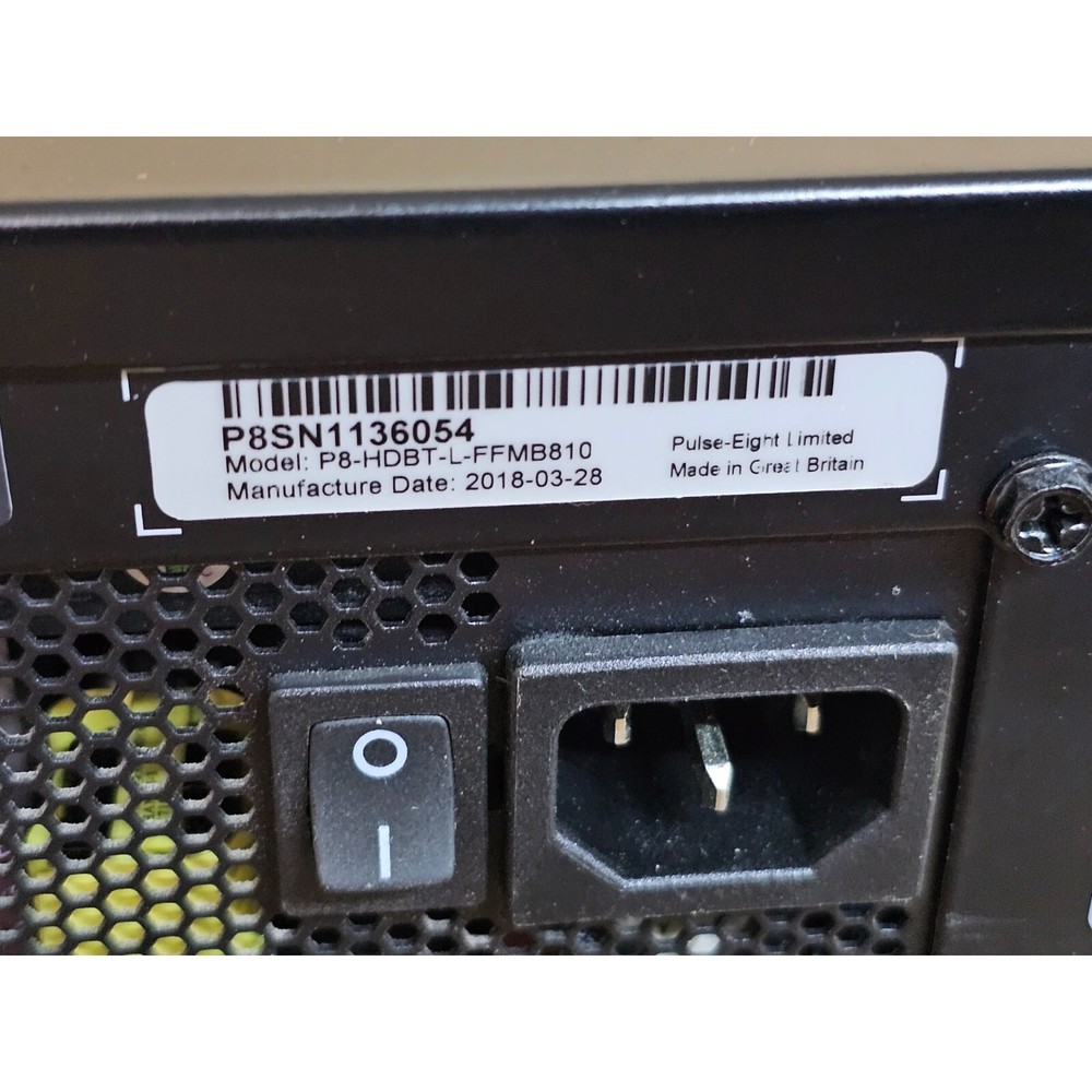Zektor Z88 P8-HDBT-L-FFMB810 Fixed Format 8x10 HDBaseT Video Matrix EUC