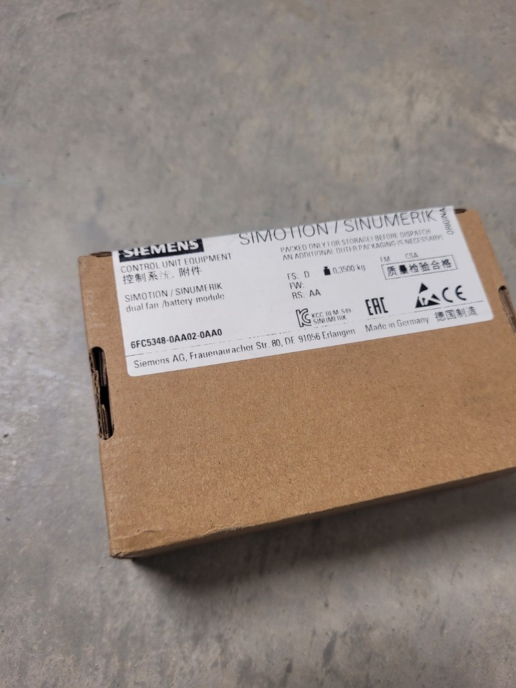 Siemens 6FC5348-0AA02-0AA0 Dual Fan/Battery Module