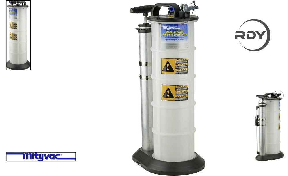 2.3 Gallon Fluid Evacuator & Dispensing Pump, Portable with Push Button Control