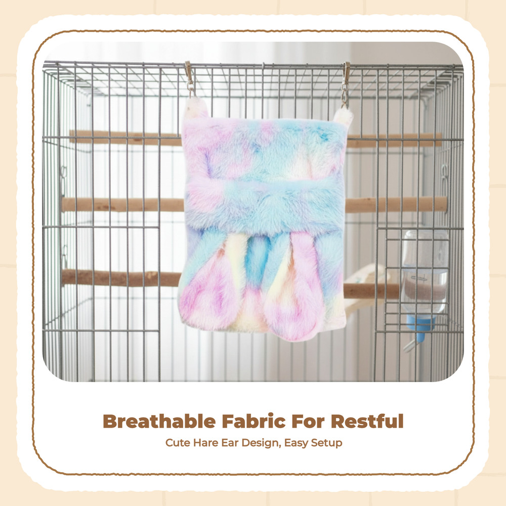Warm plush bird hanging bed