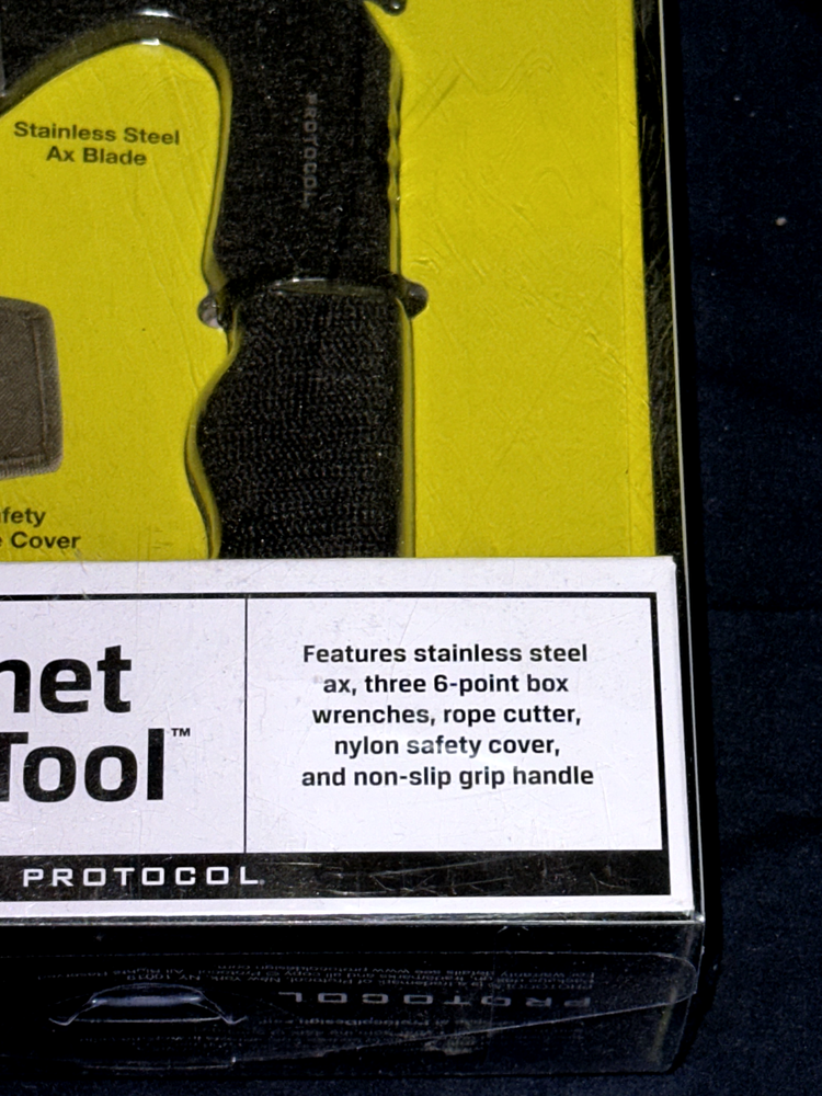 SURVIVAL TACTICAL HATCHET 5 IN 1 MULTI TOOL 11 INCH BLACK PROTOCOL