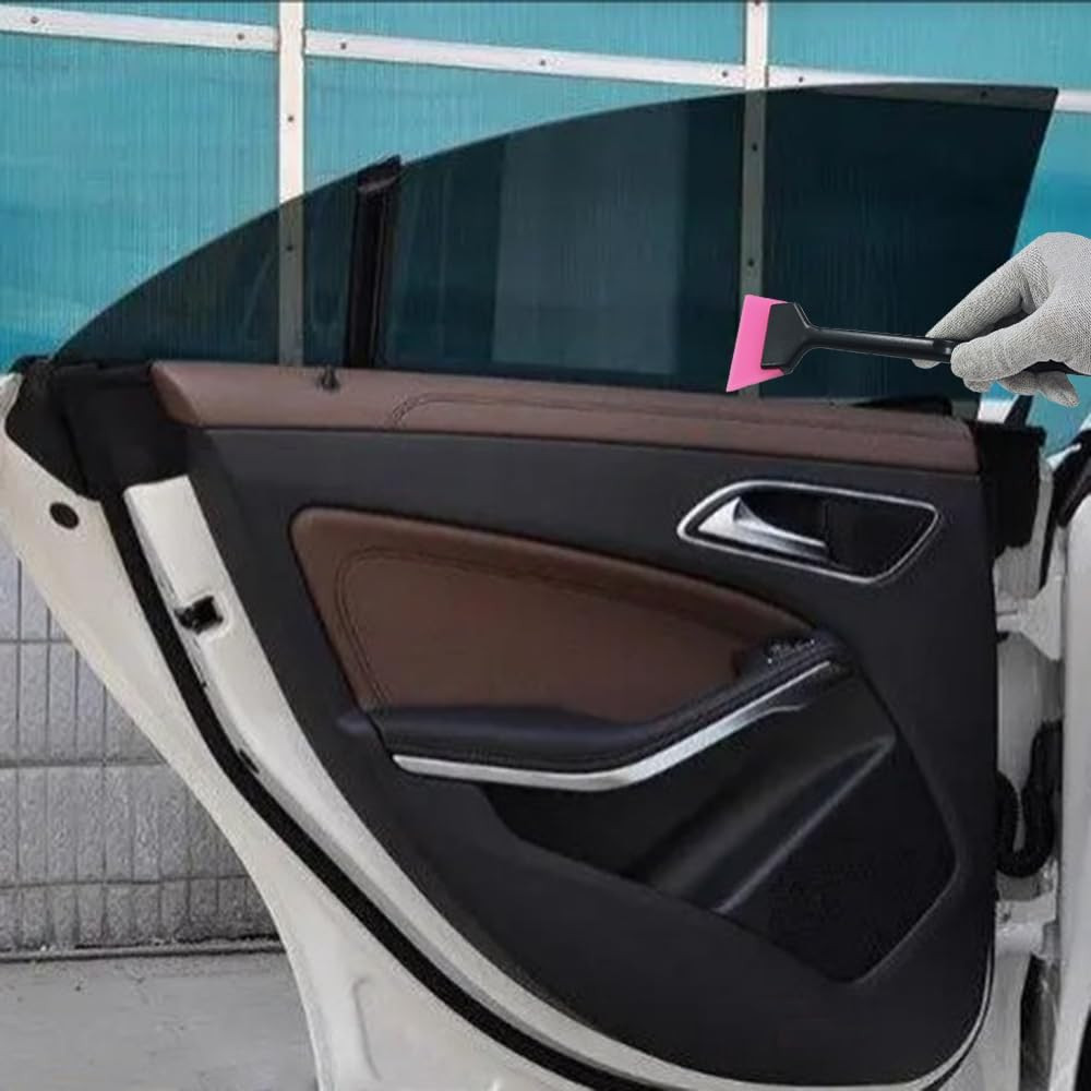 2 Pack Long Handle Small Squeegee for Vinyl Wrap Window Tint Kit, Mini Squeegee