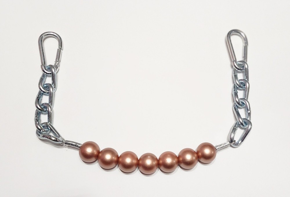 BRAND NEW Rose Gold Silicone Beaded Curb Strap