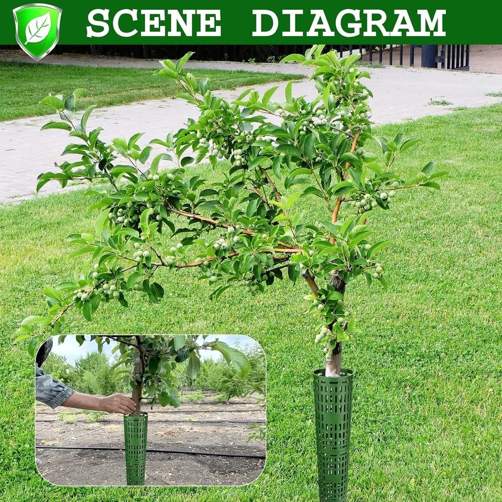 3 Pack Tree Trunk Protector Wrap Mesh Plant Covers Tree Tubes for Seedlings