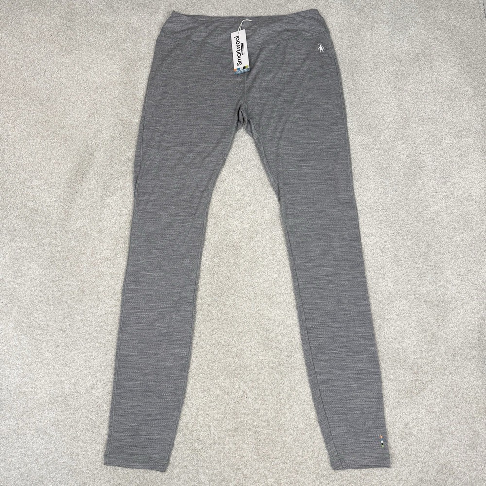 SmartWool NWT Women's Classic Thermal Base Layer Pants Gray Large $90 MSRP