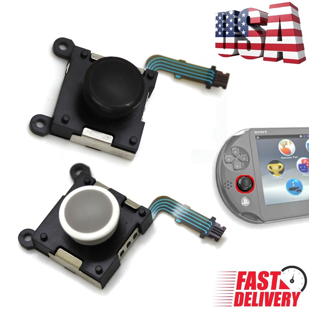 1-2X Left Right Analog 3D Joysticks For Sony PS Vita 2000 Thumb Stick Controller