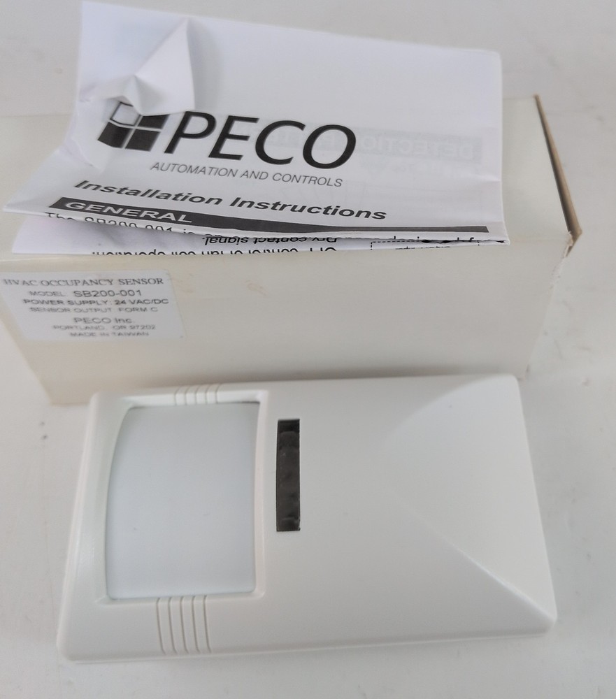 PECO SB200-001 Hvac Occupancy Sensor Time Delay White