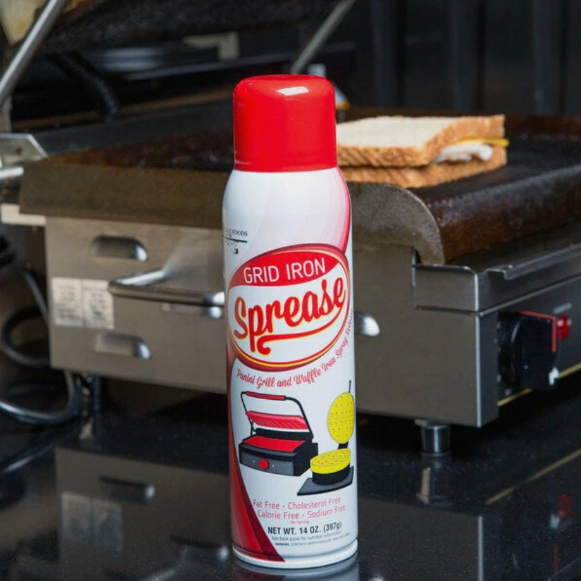 Grid Iron Sprease Panini Grill and Waffle Iron Release Spray 14oz.