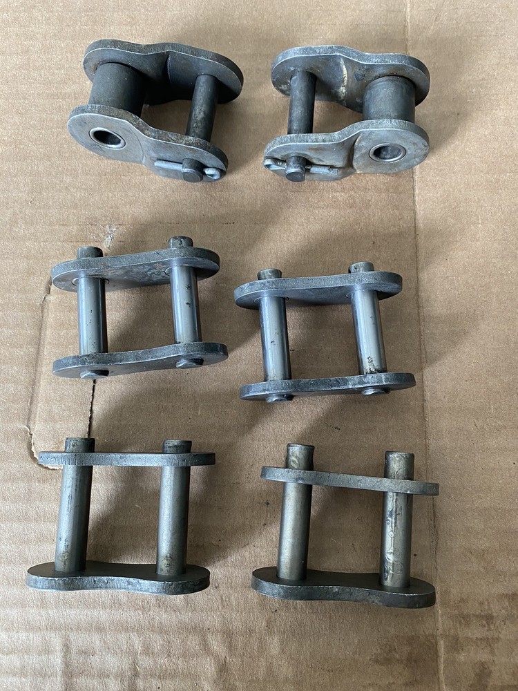 (6pcs) #120 Roller Chain Connecting Links. 4 Master Links And 2 Half Links