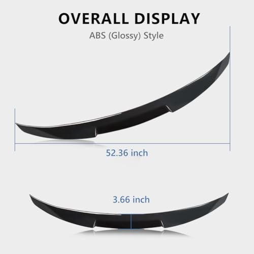 ABS Rear Spoiler Wings Compatible B: Glossy (Common) Style for E60 2004-2010