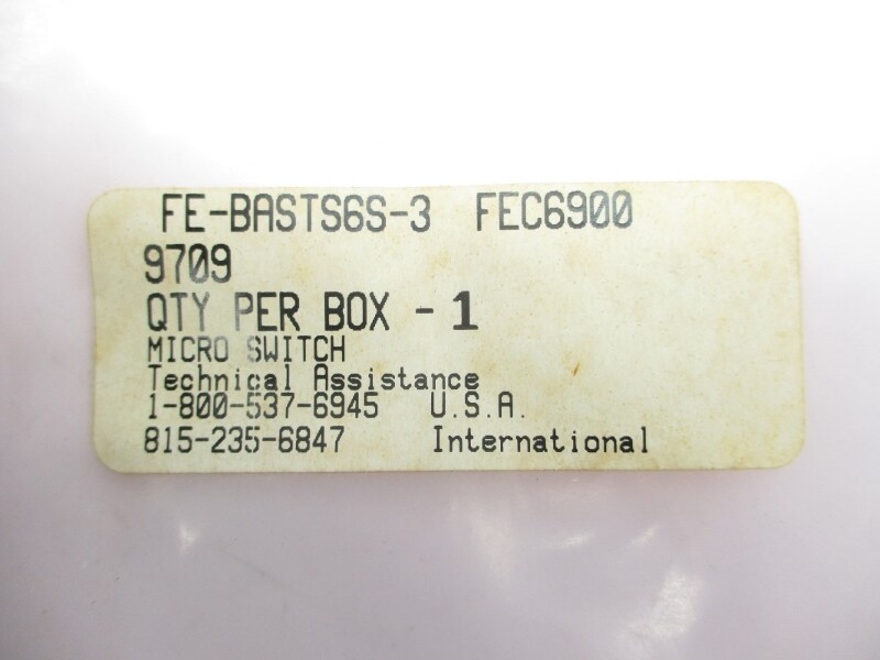 MICRO SWITCH FE-BASTS6S-3 NSMP