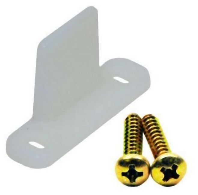 Johnson Hardware JH11 Offset Guide Post for 111/100 Series - White