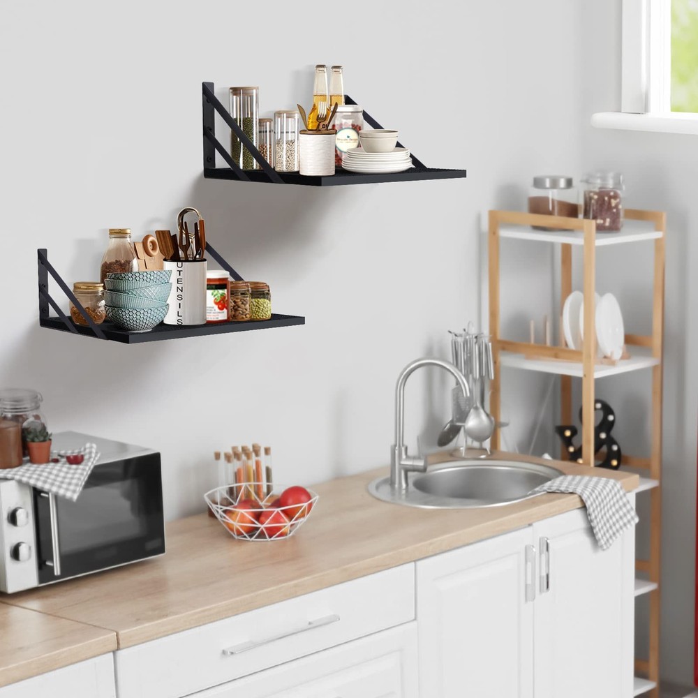 2 Pc Deep Floating Shelves