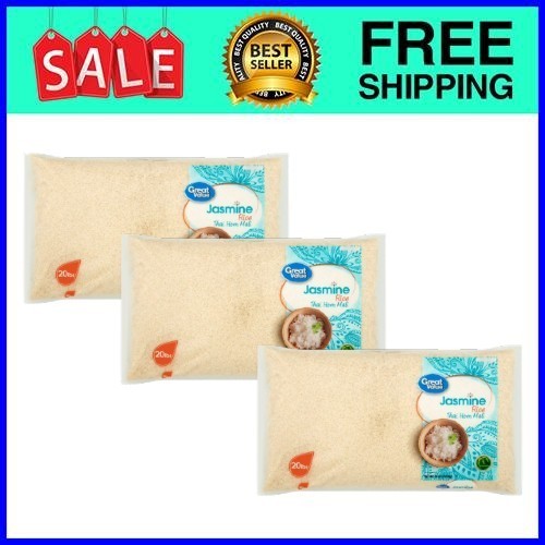 Great Value Jasmine Rice, 20 lb, 3 pack