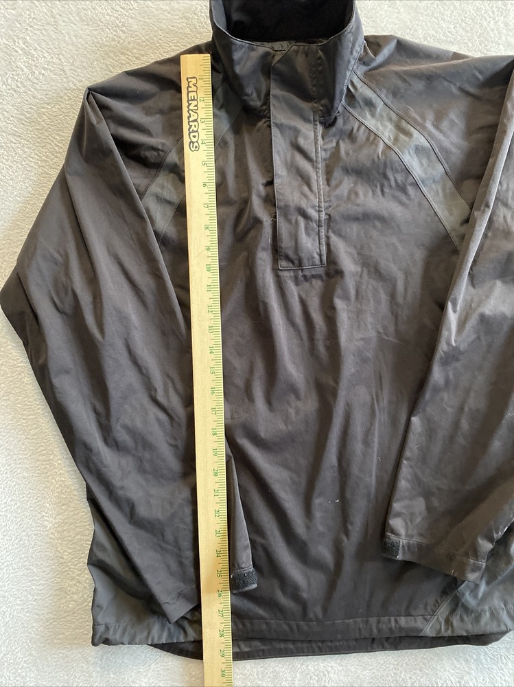 GolfMate Large Black 1/4 Zip Mock Neck Pullover Windbreaker Golf Jacket Pockets